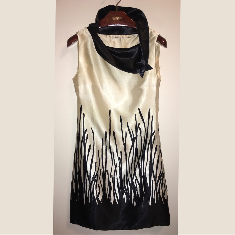 Perl Silky Vintage A-Line Classy Formal Sleeveless